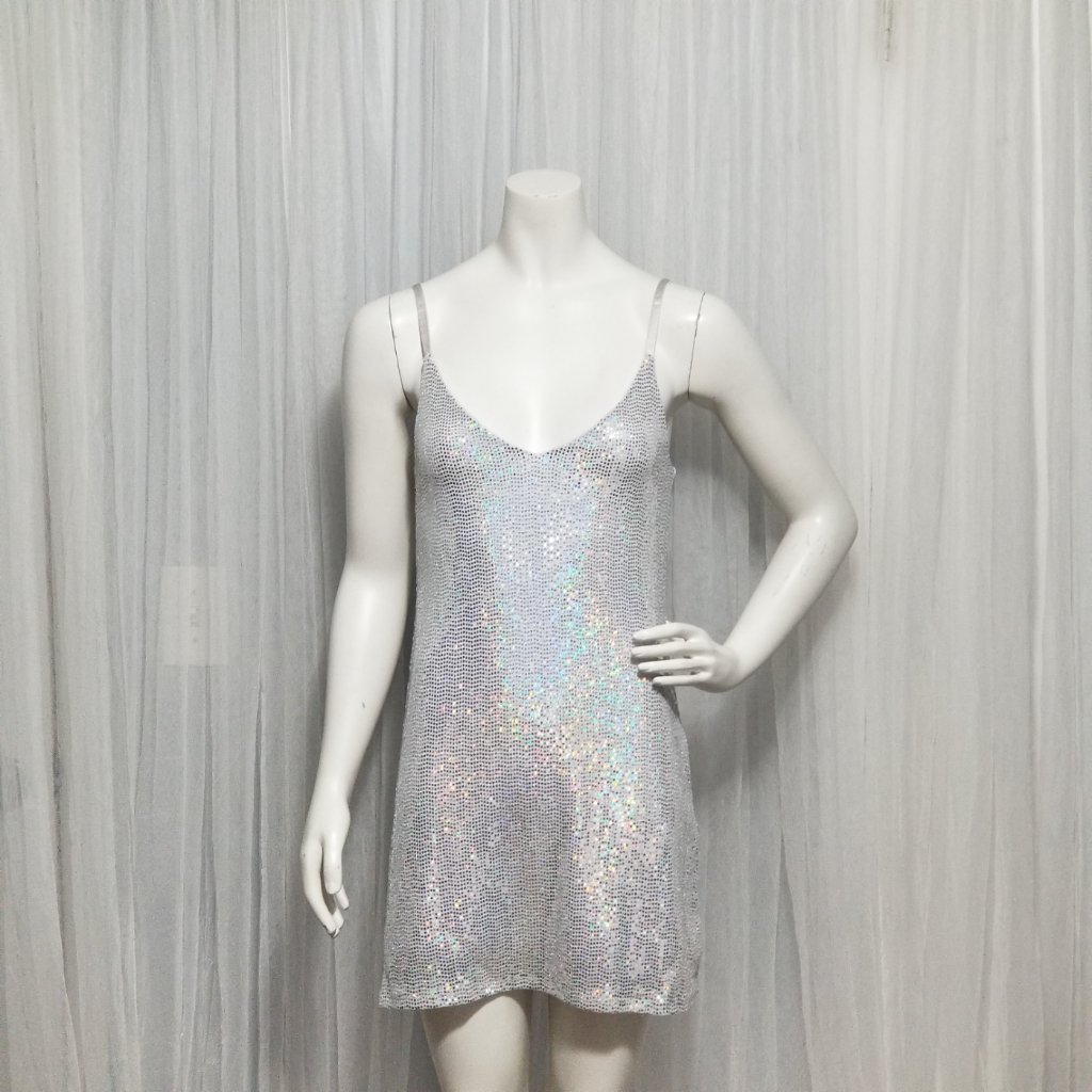 Candie's Sparkle Knit Slip Dress Xs (Juniors)